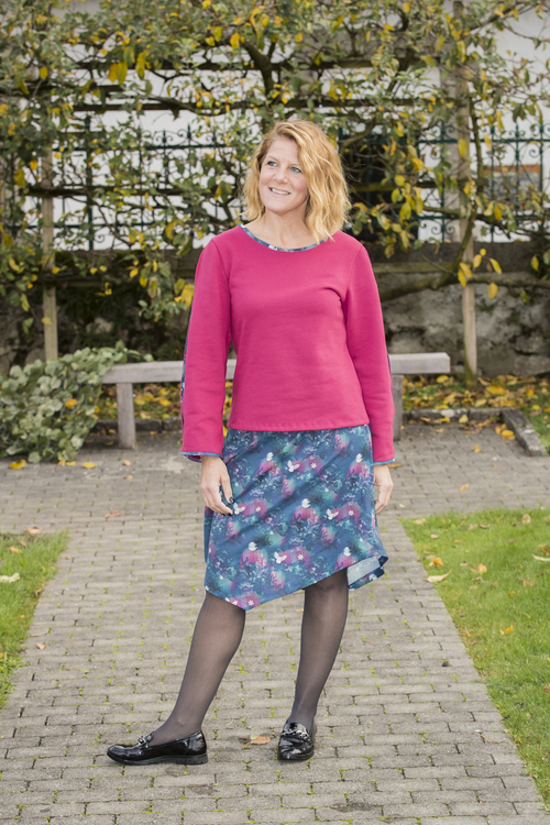 Jupe en pointe en coton imprimé Jupe en pointe en coton imprimé