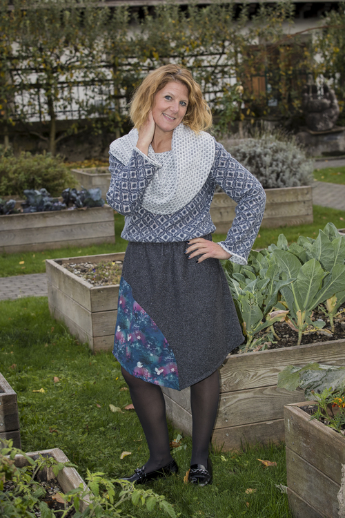 Jupe en tweed en pointe Jupe en tweed en pointe