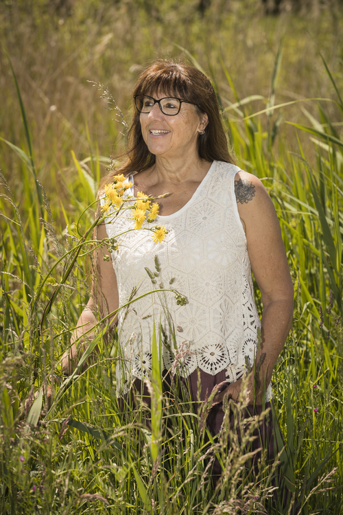 Débardeur en crochet de couleur blanc cassé